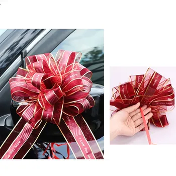 5 ADET Güzel Çekme Yay Şerit Hediye Paketleme çiçek yay İlmek Parti Düğün Araba Odası Dekorasyon Parti DIY Şenlikli Kaynağı