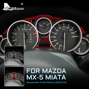 Araba Kilometre Çerçeve Sticker Karbon Fiber Mazda MX-5 MX5 MİATA 2009 2010 2011 2012 2013 2014 2015 Aksesuarları İç Trim