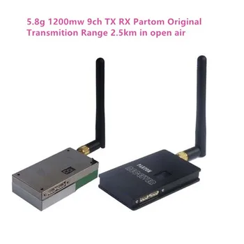 Yüksek Kalite 5.8 GHz 5.8 g 1200 mw FPV Verici ve Alıcı ile 2500 M İHA / UGV Kablosuz Video Verici CCTV İletim