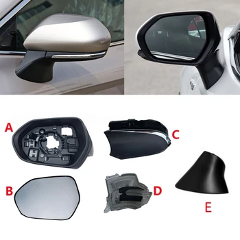 Toyota Camry için V70 8th 2018-2021 Araba dikiz aynası Alt Kapak kapak Çerçeve Kanat Kapı Yan Ayna İşık Lambası Cam Lens