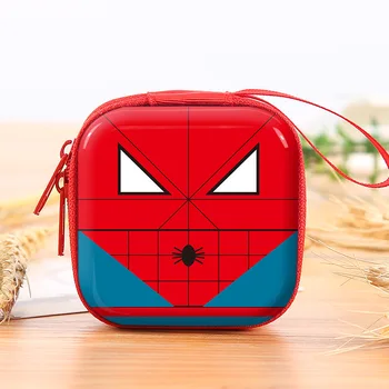 Marvel Figürleri Kaptan Amerika Anime Figürü Kare Çanta Avengers Oyuncak Örümcek Adam Cüzdan Çocuklar için doğum günü hediyesi Saplı Çanta