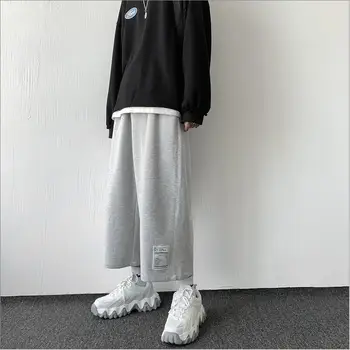 Harajuku Geniş Pantolon Erkekler Joggers Pantolon Rahat Spor Sweatpants Moda Streetwear Ayak Bileği uzunlukta Pantolon Techwear Giysileri