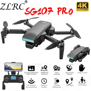ZLRC SG107 Pro Drone 4K Profesyonel ESC HD Kamera GPS WIFI FPV 1.2 KM Mesafe fırçasız motor Otomatik Dönüş Rc Drone Quadcopter