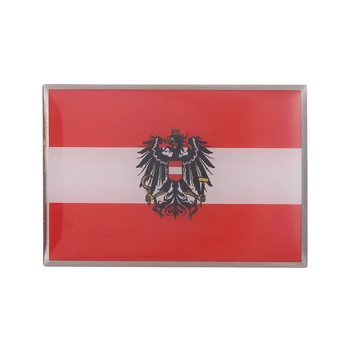 Avusturya Bayrağı Pin ile Kartal Kalkan Crest Rozeti