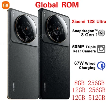 Küresel Rom Xiaomi 12S Ultra 5G Smartphone 6.73 