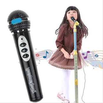 Çocuk Kız Çocuk Siyah Mikrofon Mikrofon Profesyonel Mikrofon Komik Müzik Oyuncak Hediye Karaoke Şarkı Çocuk 