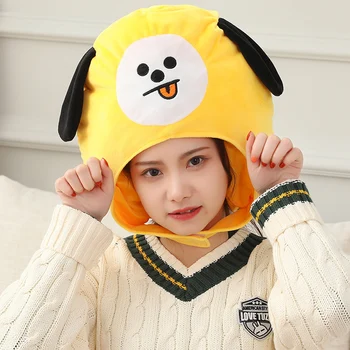 Kore Sıcak Çocuk Grubu Kpop Anime Periphreal Peluş Oyuncak Dolması Başlık Kawaii Koyun At Tavşan Koala Köpek Arkadaş İçin hediye