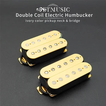 Elektro Gitar Çift Bobin Humbucker Elektro Gitar Pickup Köprü Veya Boyun Pickup Seçmek İçin Fildişi