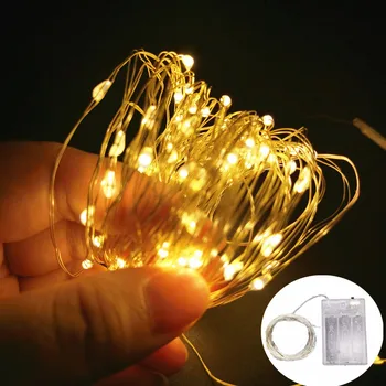 Yeni Bakır Tel LED Dize İşıklar Peri Tatil Aydınlatma Süslemeleri Ev için Noel Partisi Açık Bahçe Garland dekor lambası