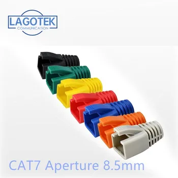 RJ45 Cat7 Kapaklar Cat6a Ağ Ethernet Kablosu Konektörü Cat 7 Fiş Koruyucu Çok Renkli Çizmeler Kılıf Renk Çalı OD 8.5 mm