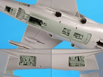 1/48 Ölçekli Döküm Reçine şekilli kalıp Montaj Kiti Uçak Modifikasyon Parçaları genişletme kartı parça kiti Boyasız Harrier GR 7