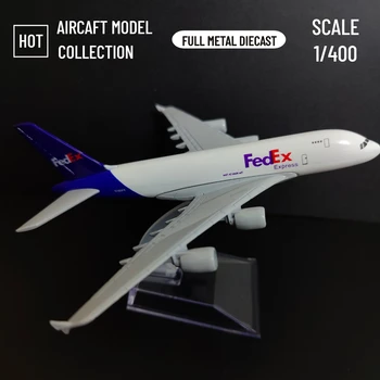 1: 400 Ölçek Metal Uçak Modeli Çoğaltma Fedex Kargo 6 