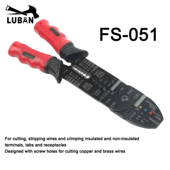 FS-051 tarzı çok fonksiyonlu sıkma pensesi terminalleri sıkma araçları çok aracı araçları eller pense