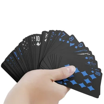 2020 1 paket Su Geçirmez PVC Poker Kartları Sihirli Gösterisi Parti Oyun Aracı Poker Oyuncusu için