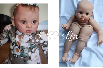 FBBD 24 inç 3D Cilt Boyama Yeniden Doğmuş Bebek Bebek Adelaide Damarlar İle Yüksek Kaliteli Demonte Kitleri noel hediyesi Bebek Kız İçin