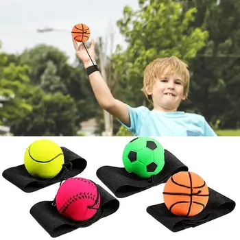 6cm Basketbol Beyzbol Futbol Tenis Kauçuk Bilek Ribaund Topu Bilek Ribaund Topu Açık Spor Çocuk Yetişkinler İçin