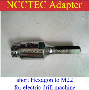 kısa adaptör NCCTEC adaptör konnektörü ALTIGEN Altıgen Altıgen altı tarafı M22 el elektrikli matkap makinesi ÜCRETSIZ kargo