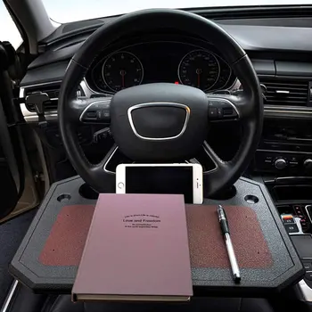Evrensel Araba Tepsisi Yemek için direksiyon Otomatik direksiyon Masası Dizüstü Tablet Dizüstü Araba Seyahat Masa Sürücüler için