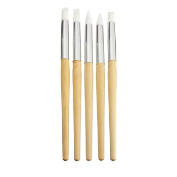 5 Adet Oyma Kabartma Manikür Fırçaları Takı Silgi Saatçi Temizleyici Tamir Araçları Silikon İzle Temizleme Tırnak Sanat Kalem Kitleri