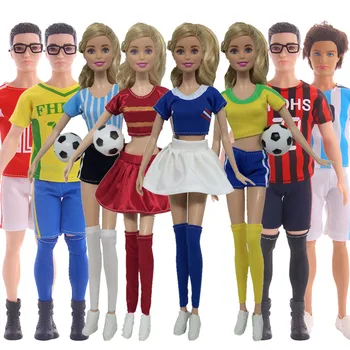 Barbie oyuncak bebek giysileri Ken Erkek Arkadaşı El Yapımı Kıyafet Giysileri Barbie BJD Bebek Aksesuarları Oyun Evi Giyinme Çocuk Oyuncakları