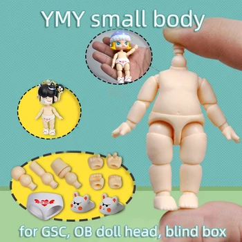 YMY Küçük Vücut için uygun GSC Kil kafa ob11 BJD bebek kafası küresel mafsal Vücut oyuncak Bebek ayakkabı giysi aksesuarları