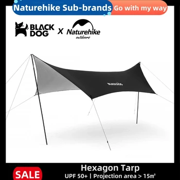 Naturehike x BLACKDOG Ultralight Tente Çadır Plaj UV geçirmez Su Geçirmez Gölgelik Açık Kamp Hamak Güneş Barınak Anti-gözyaşı Tarp