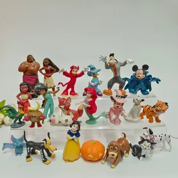 Yeni Disney Mickey Mouse Moana Mickey Minnie Figürleri Donald Ördek Papatya Goofy Anime Figürü PVC Aksiyon Oyuncak Çocuklar İçin Hediyeler