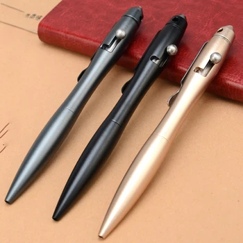 Pratik Katı Alüminyum Alaşımlı jel mürekkep kalemi Retro Cıvata Eylem Yazma Aracı Okul Ofis Kırtasiye Malzemeleri