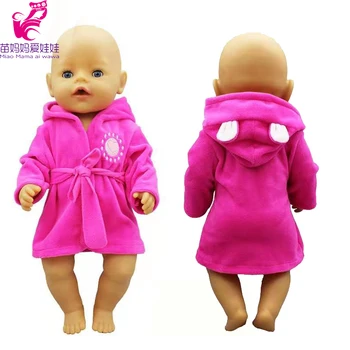 Oyuncak bebek giysileri için 43cm Bebek Yeni Doğan Bebek Kitty Elbise Elbise Bebek Pijama Seti 18 İnç oyuncak bebek giysileri Seti