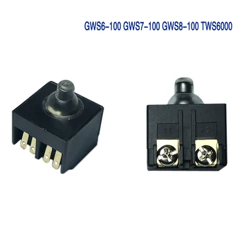 1 ADET Açı Öğütücü AC 250 V 6A 125 V / 10A DPST Buton Anahtarı Bosch GWS6-100 GWS7-100 GWS8 - 100 TWS6000