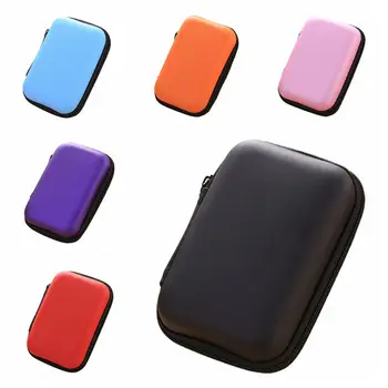 YENİ Mini Fermuar Sert Kulaklık Durumda PU Deri Kulaklık saklama çantası Koruyucu Kılıf USB kablosu Kulaklık Kılıfı Kutusu kulaklık kutusu