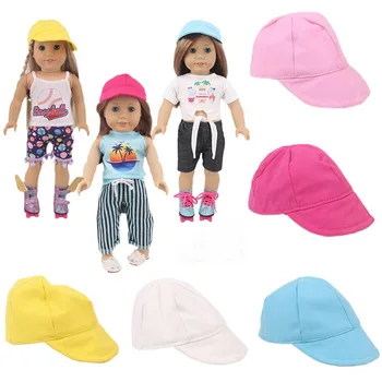 Bebek Şapka 18 İnç amerikan oyuncak bebek beyzbol şapkası oyuncak bebek giysileri Aksesuarları 43CM Doğan Bebek Bizim Nesil Çocuk Oyuncakları Hediyeler