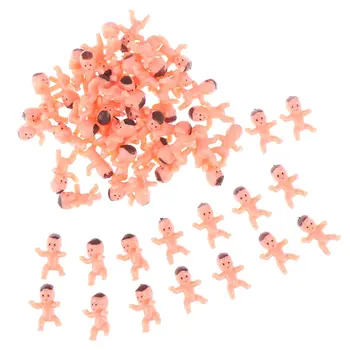 10/20/60 Adet Mini Plastik Bebek Çocuk Oyuncak çocuk Küçük Oyuncaklar Heykelcik Melek Bebek Cupid Bebek Noel Bebek Pişirme Dekorasyon Oyuncak
