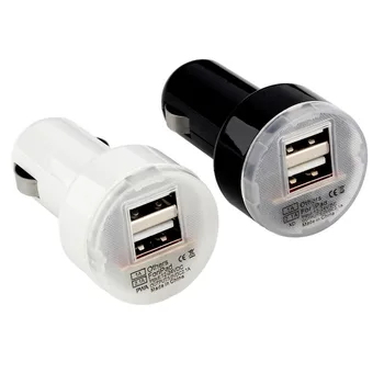 Yüksek Kaliteli Çift 2 Port USB Araç Güç Şarj Adaptörü için iPhone8 / 8 artı 6 S X iPod Kamera İçin Sıcak Satış