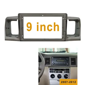 9 inç Araba Radyo Fasya Paneli TOYOTA Corolla EX 2007-2012 için stereo dash Çerçeve