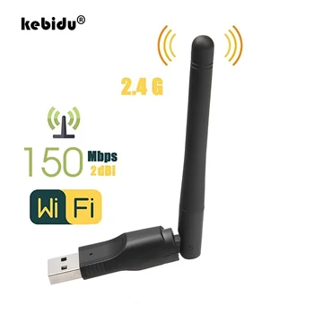 kebidu Mini Kablosuz USB wifi adaptörü MT7601 Ağ LAN Kartı 150 Mbps 802.11 n/g/b Ağ LAN Kartı wifi güvenlik cihazı Set Üstü Kutusu İçin
