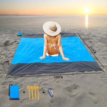Plaj Mat Su Geçirmez Katlanır Taşınabilir Kamp Pedi Ultralight dış mekan cep battaniyesi Çadır Yatak Piknik Yürüyüş Trekking Yoga