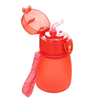 308ml Tritan Çocuk Su Şişesi Bebek Çocuklar İçin Besleme Su Şişesi BPA Ücretsiz Taşınabilir Şeker Renk Sızdırmaz Doğrudan İçme
