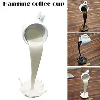 Ofis Masaüstü Süs Yüzen Dökme Sıvı Kahve Kupa Bardak Tasarım Reçine Modeli Minyatür Figürler Ev Dekor