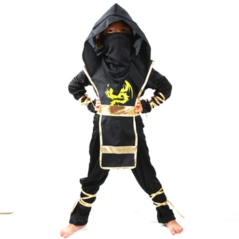 Çocuklar Santa Hediyeler Ninja Kostümleri Cadılar Bayramı Partisi Erkek Kız Savaşçı Stealth samurai Cosplay Assassin kostüm fantezi parti elbisesi