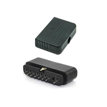 Yedek 9 Pin dişi konnektör Oyun denetleyicisi Soket Yuvası PS2 kablolu denetleyici fiş kabuk