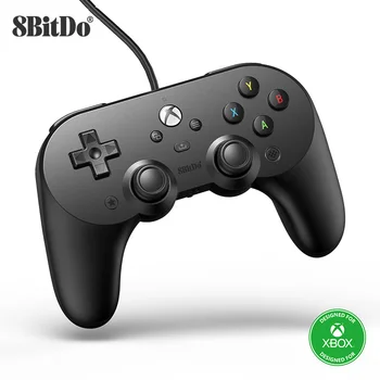 8 Bitdo Pro 2 kablolu USD Gamepad Xbox serisi X, Xbox serisi S, Xbox One ve Windows için denetleyici geldi