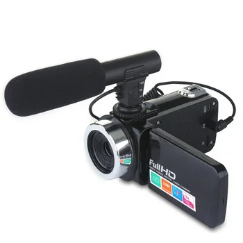 24MP HD Kamera 18x Dijital Zoom Video Kamera Youtube Canlı Vlog Gece Görüş 3 İnç LCD Kamera Mikrofon ile