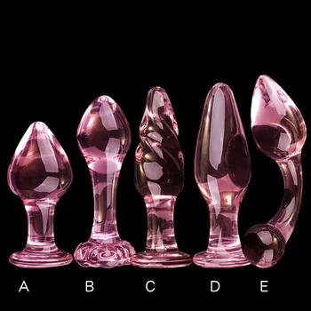 Erotik Kristal Pyrex Cam Yapay Penis Topu Boncuk Sahte Penis Butt Plug Seks Oyuncakları Kadın Erkek prostat masaj aleti Mastürbasyon