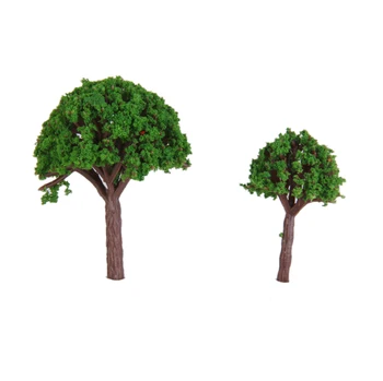 50 adet Ağaçları Modeli Orman Bitkileri Aksesuarları Z T Ölçekli Tren Demiryolu Demiryolu Manzara Diorama veya Düzeni