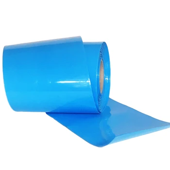 1m 18650 21700 Lityum Pil İsı Shrink PVC Daralan Boru Li-İon Wrap Kapak PVC Cilt Kollu Yalıtım Kılıfı 200-400mm