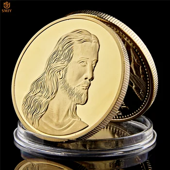 Son Akşam Yemeği Leonardo Da Vinci Sanat Boyama Euro Hıristiyan İsa Canlanma Altın hatıra parası Hediyelik Eşya Rozeti Ve Hediye