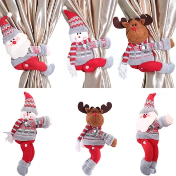Noel Süslemeleri Ev için Noel Baba Geyik Bebek Noel Perde Toka Noel Süsler Noel Hediyeleri Navidad Yeni Yıl 2023