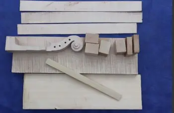 keman parçaları luthier için bir set 4/4 boyutlu keman yapım malzemesi