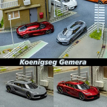 HKM 1: 64 Koenigseg Gemera Hibrid Spor Alaşım Diorama Araba Modeli Koleksiyonu Minyatür Carros Oyuncaklar Hiçbir Stok